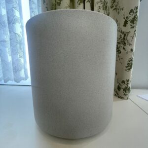 Grand Vase en Faïence Sable – Élégance Naturelle